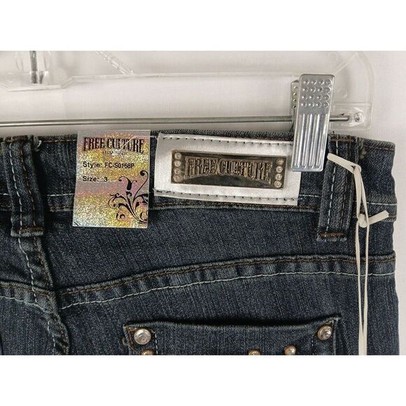 Free Culture Skinny Jeans Embellished    Women's Size 3 New With Tags - Picture 14 of 16